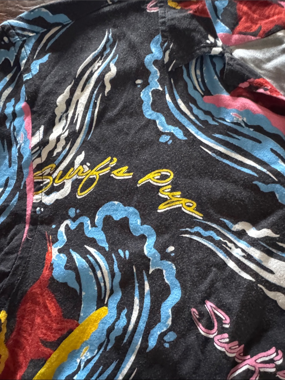 Duvin Surf Print Short Sleeve Shirt & Swim Shorts Set - Picture 4 of 8